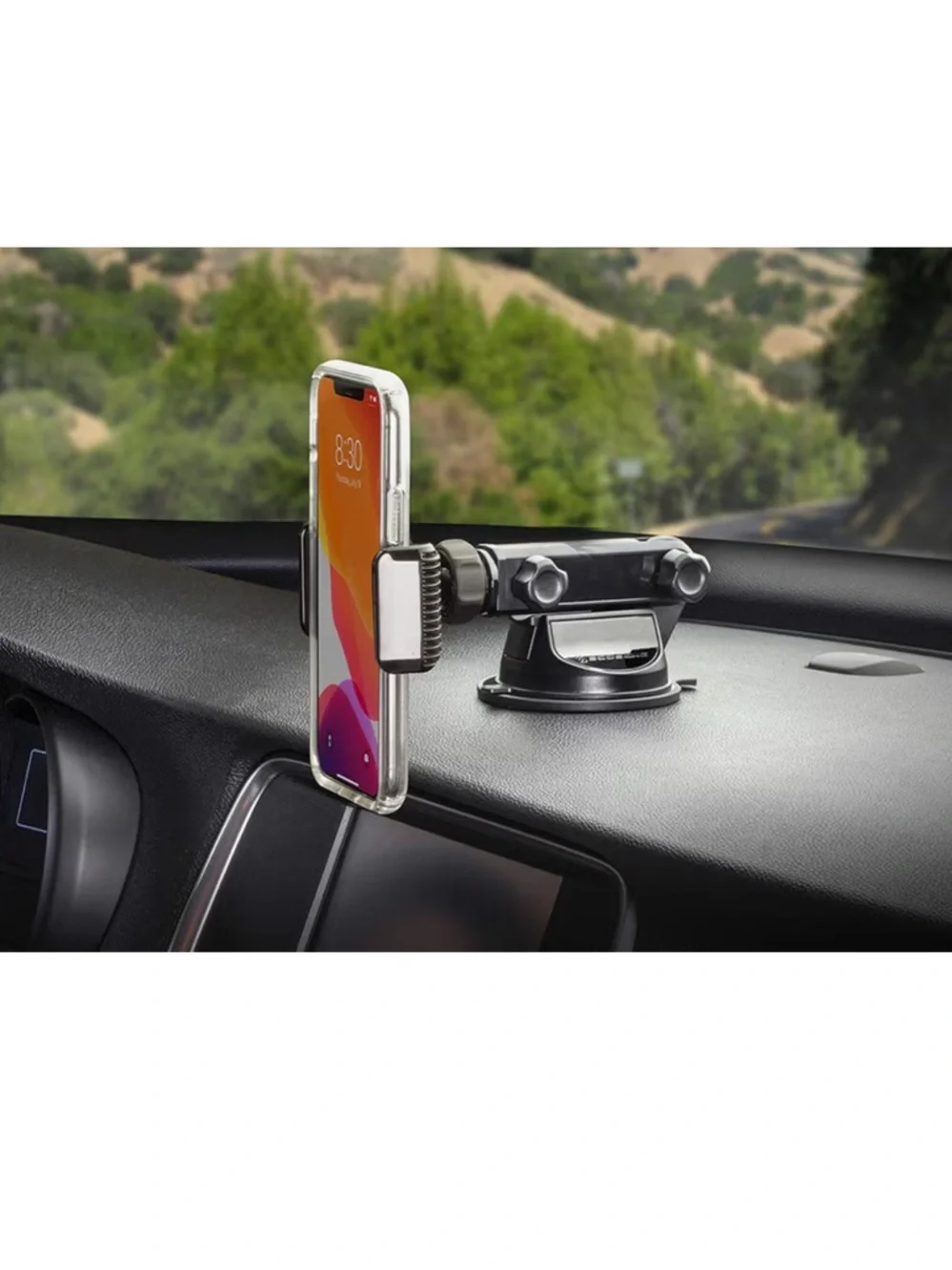Scosche Solid Black Extendo Mount Car Phone Holder For Windshield or Dashboard